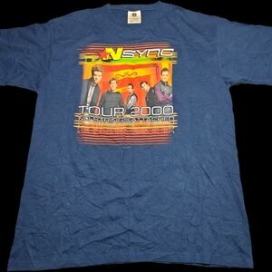 Vintage 2000 NSYNC No Strings Attached Tour Shirt Size L Winterland Boy Band